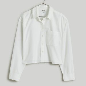 Madewell The Signature Oxford Crop Shirt